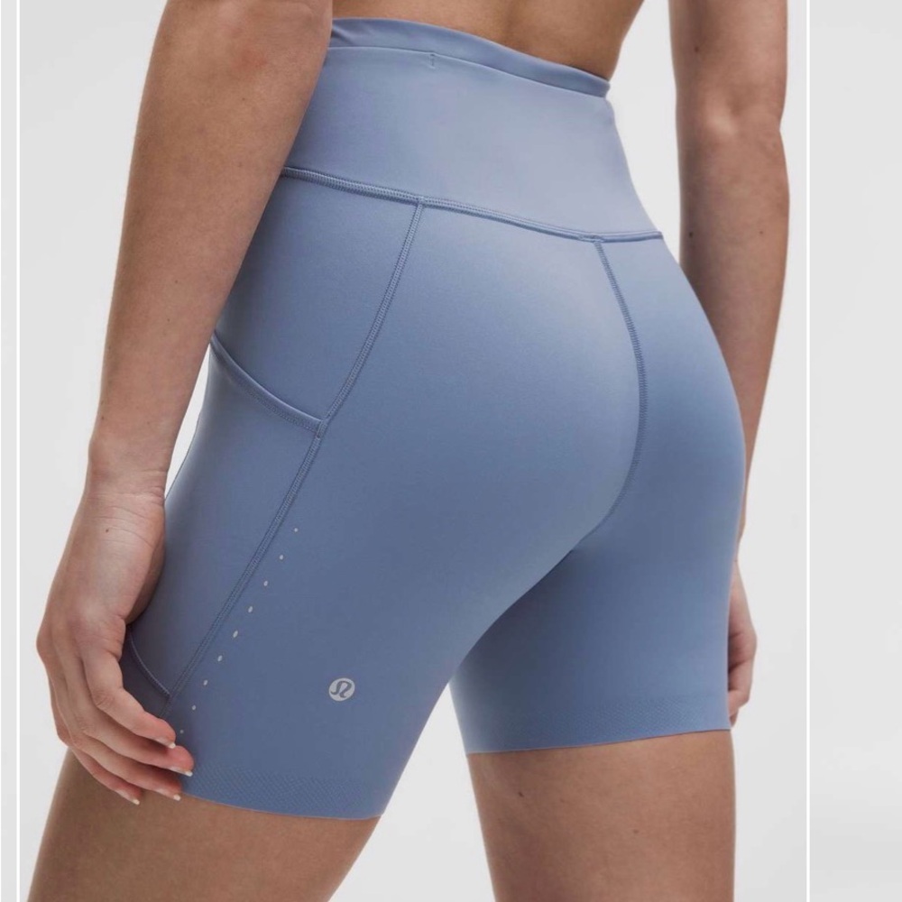 lululemon Fast and Free High-Rise Short 6” - 5 Pickets Sz 10